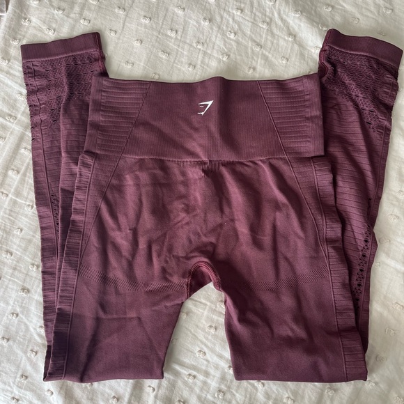 Burgundy Gymshark Leggings - Picture 2 of 2